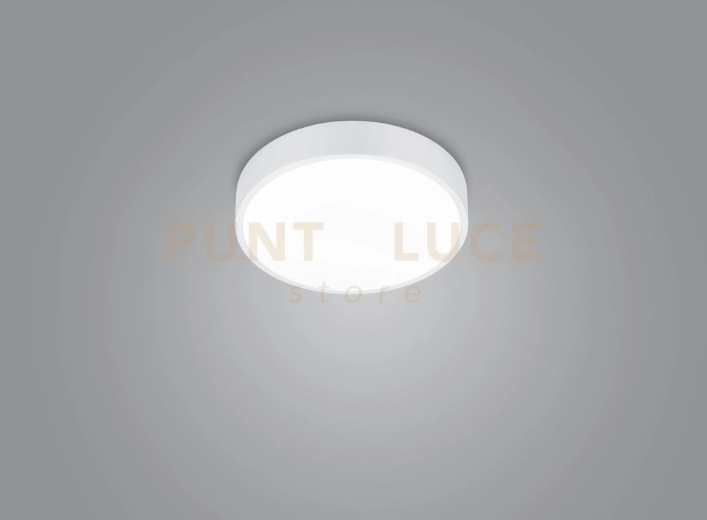 WACO PLAFONIERA LED DIMMERABILE METALLO BIANCO CON INTERRUTTORE PER VARIAZIONE TEMPERATURA DI COLORE LED D. 31CM