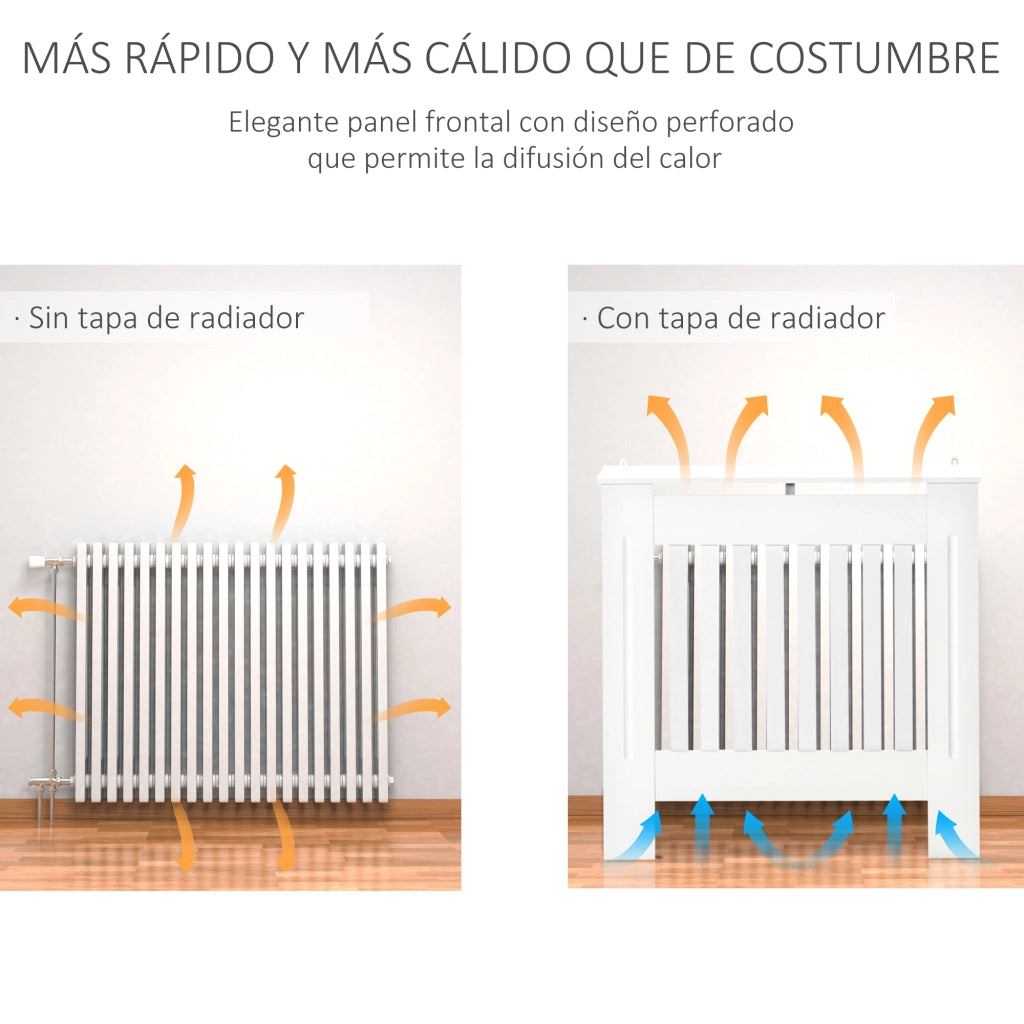 Mobile TV per termosifone ¨C Minimal ¨C 78x19x81 cm bianco
