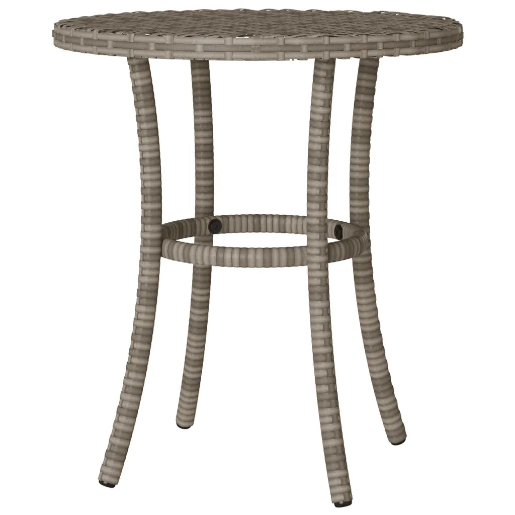 Set da Bistrò 3 pz con Cuscini Grigio in Polyrattan 365179