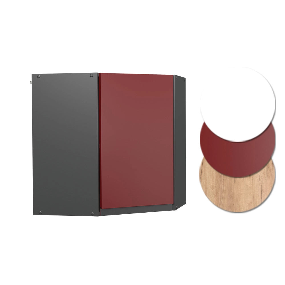 Vicco Mobile angolare da cucina Rosso 57 cm Forma a J