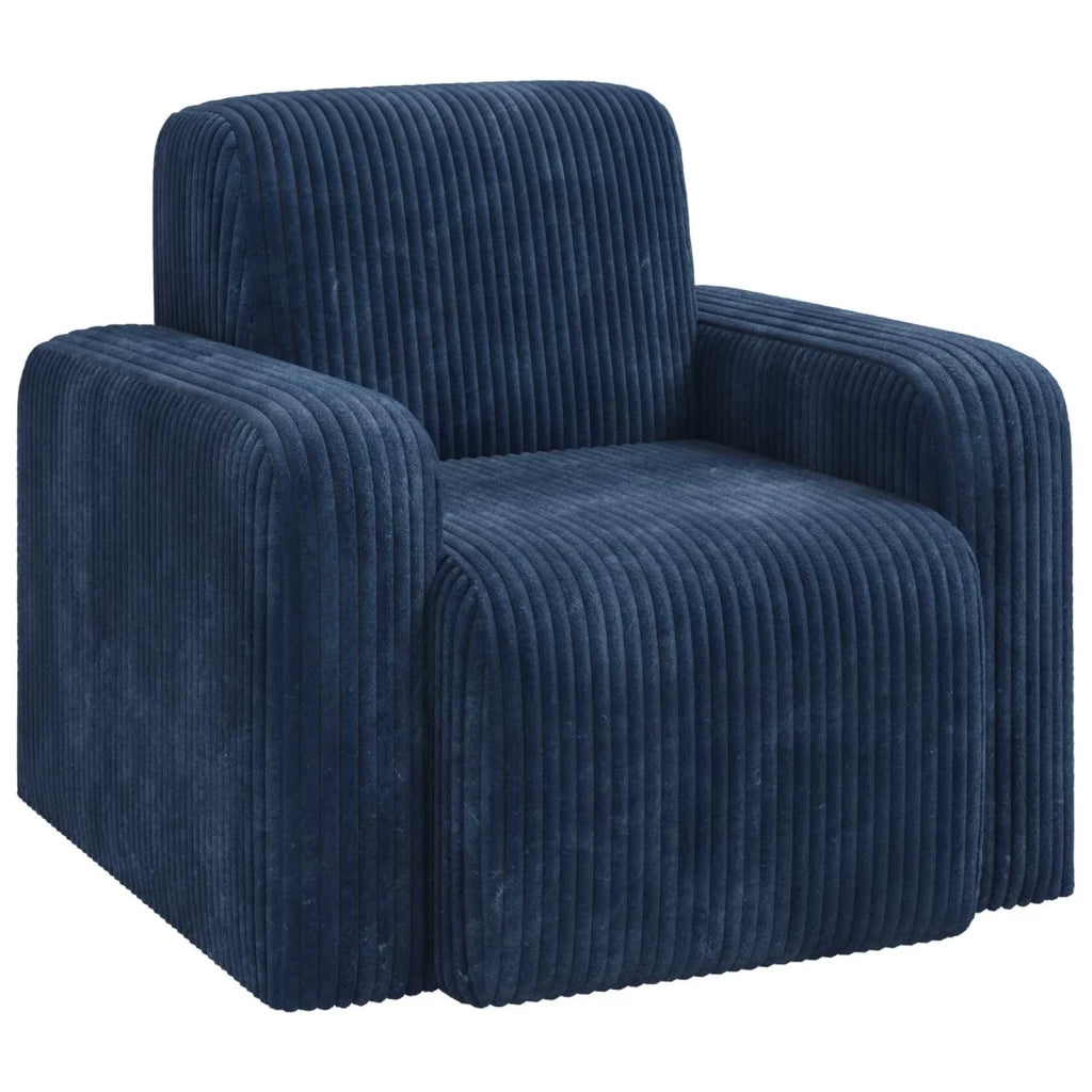 Poltrona Blu navy corduroy 42042444