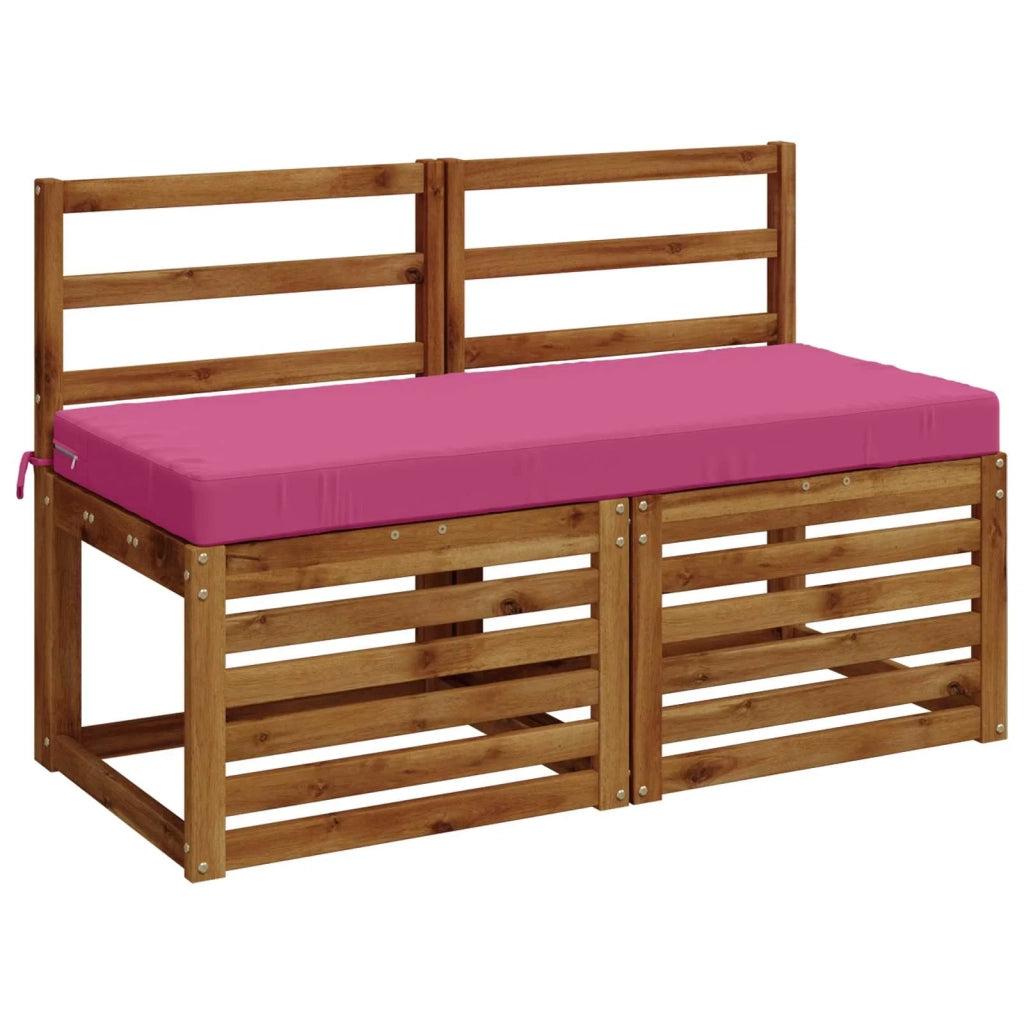 Cuscini per Panchina a 2 Pezzi SOEST 2 pz 100% Poliestere Rosa 950173