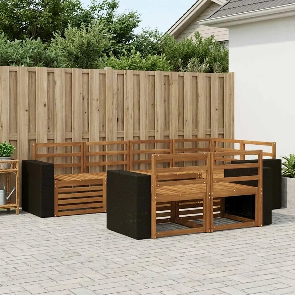 Set divano sezionale 7 pcs Naturale 3384480