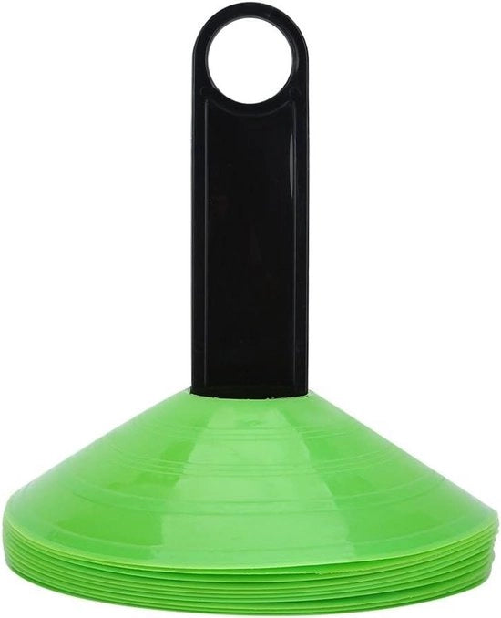 Confezione da 10 pezzi di copricapo in forma di pallone da calcio - verde - dispositivi di addestramento di velocità.