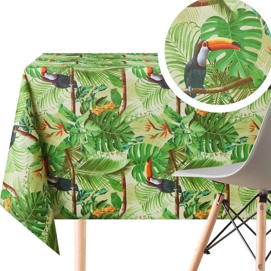Tappeto in Vinile Tropicale - Lavabile e Impermeabile per 6 Posti