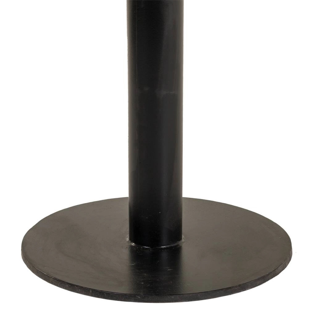 Tavolino in legno e metallo marrone 90x90x45h