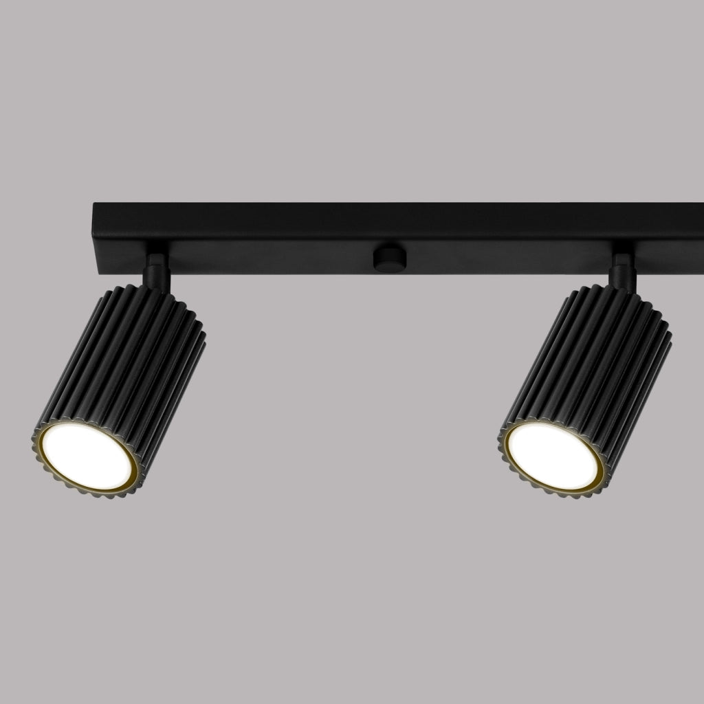 Lampada a soffitto KARBON 4L nero