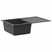 Lavello cucina una vasca Granito 78 x 50 x 20 cm Grafite 42053757