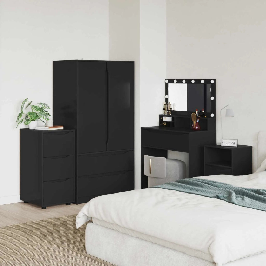 Armadio Nero 40 x 48 x 81 cm Legno multistrato 888868
