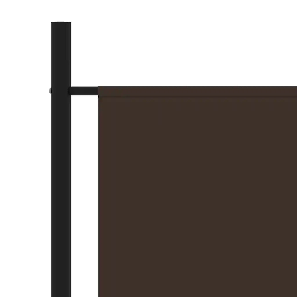 Divisorio Ambienti | Divider per stanze | Paravento a 3 Pannelli Marrone 260x180 cm