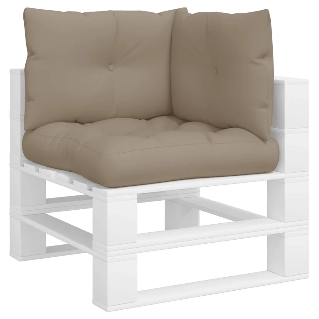 Cuscini per Pallet 3 pz Tortora in Tessuto 360863