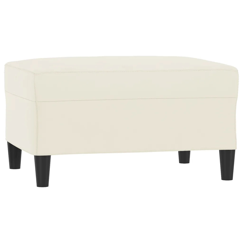 Set di Divani 4 pz con Cuscini Crema in Velluto 3202208