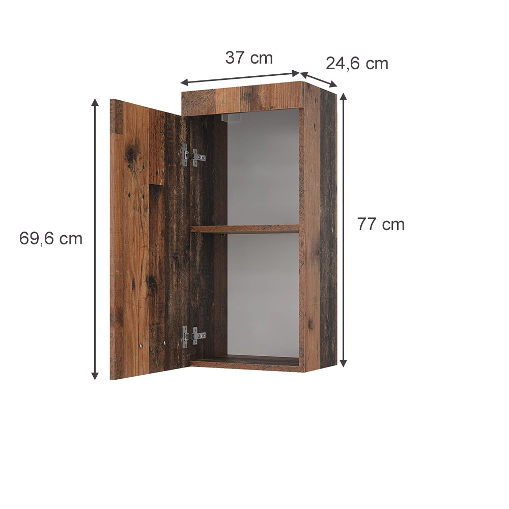 Vicco Armadio a muro universale Oldstyle 37 x 77 cm