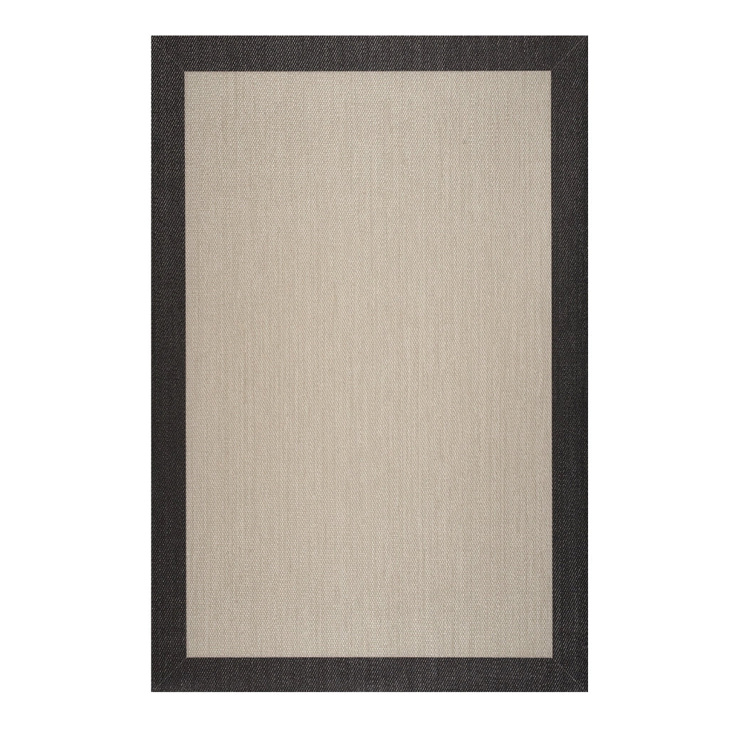 Tappeto vinilico di alta qualità taupe-nero 200x290