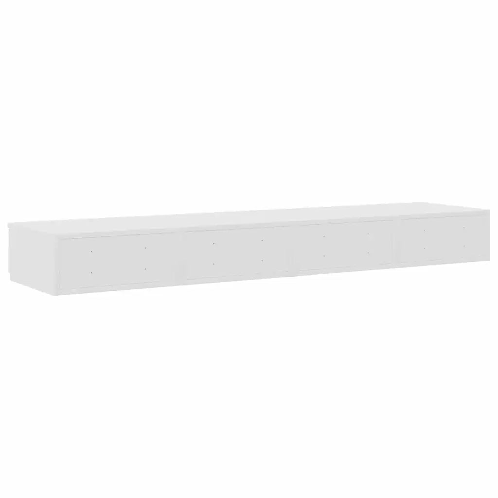 Cassetti per letto | Comodino | Armadio da Notte | Mobiletto da notte con cassetto Bianco 140 x 36,5 x 16,5 cm