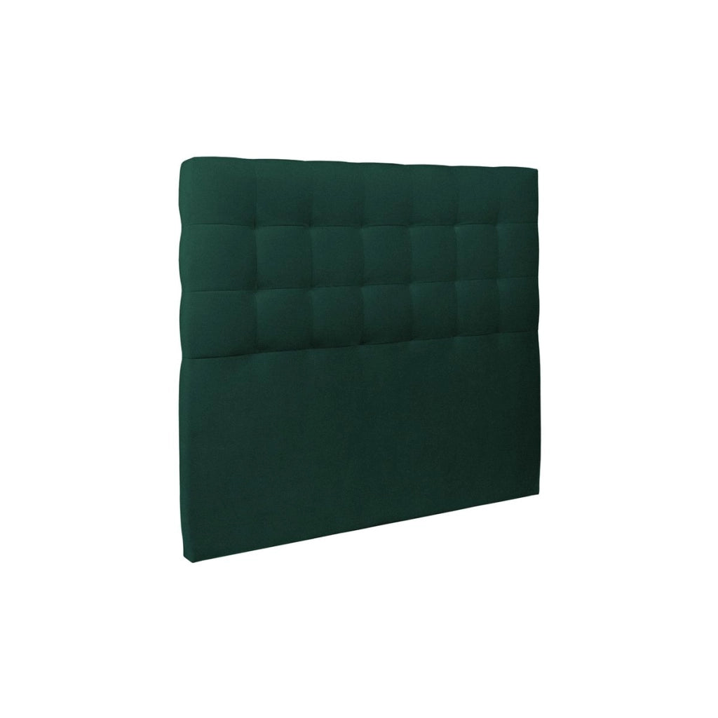Letto 160x200 cm con testata imbottita - Tessuto velluto