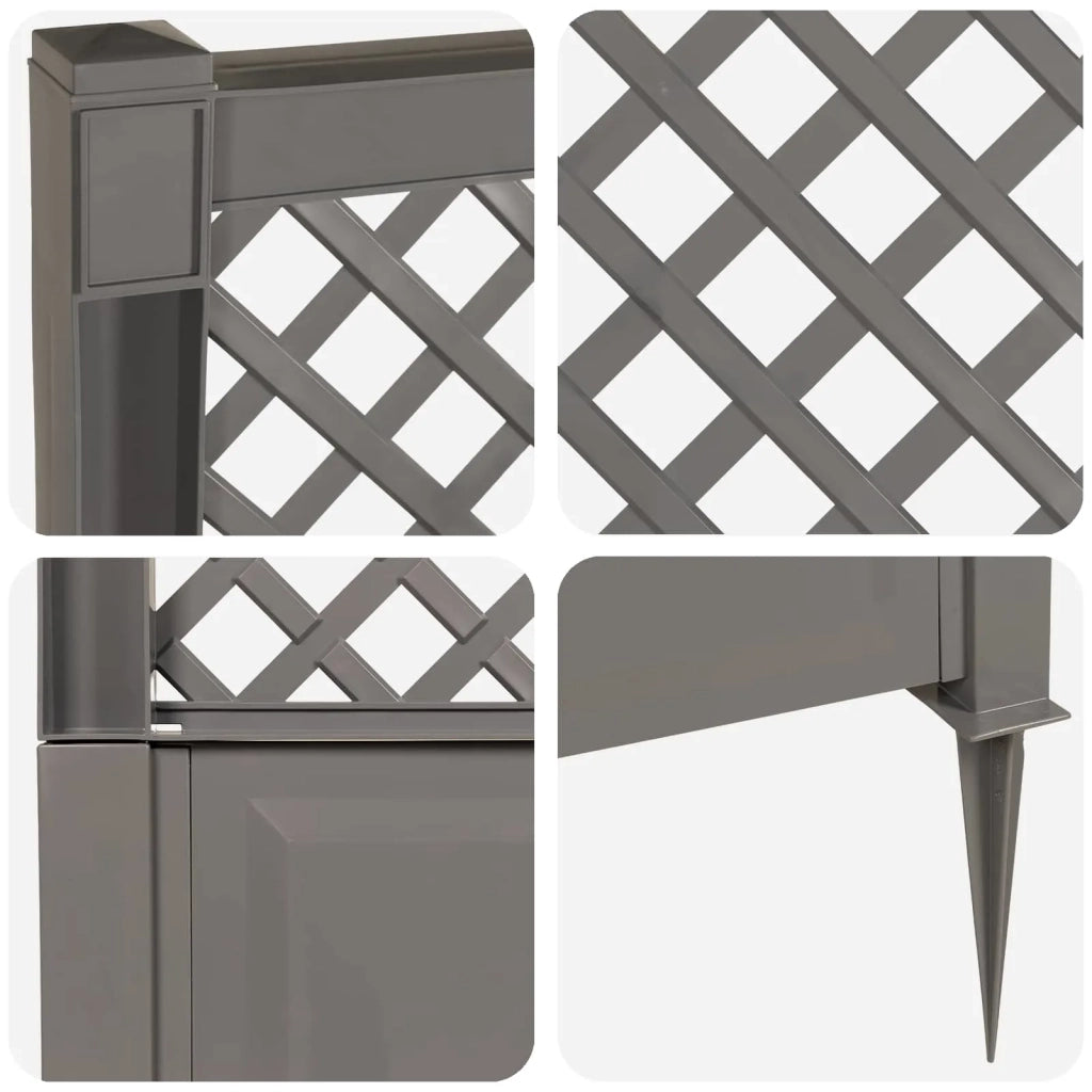 Trellis con Punta Grigio 43 x 6 x 165 cm PP CFW8185149