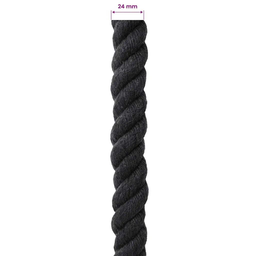 Corda di Cotone 24 mm 50 m Nero 100% Cotone 42011828