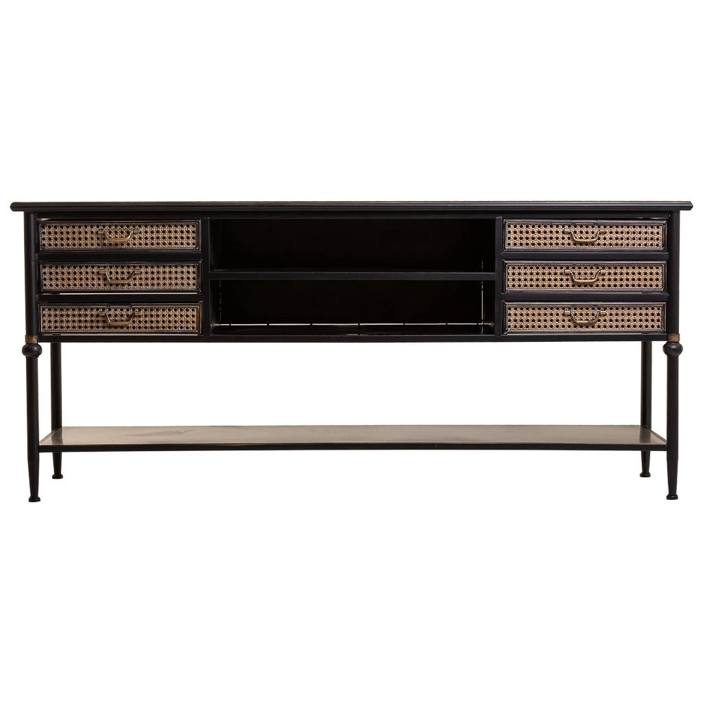 Credenza in metallo marrone 180x45x80h
