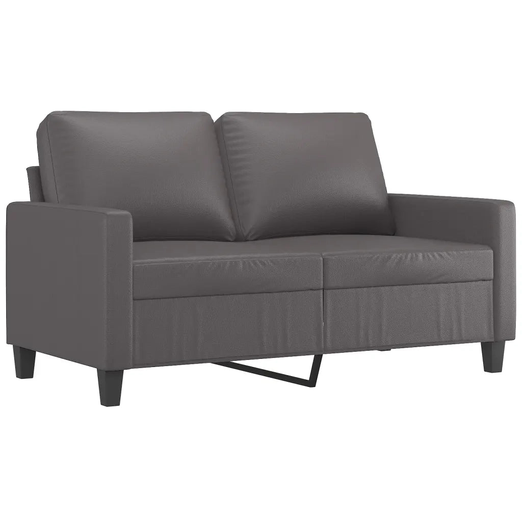 Set di Divani 3 pz con Cuscini Grigio in Similpelle 3201400
