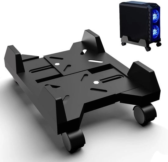 Supporto Standard per CPU con Ruote - Base di Protezione per Computer Desktop Mobili