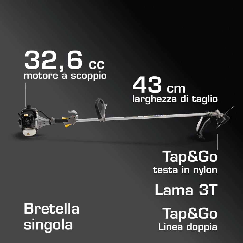 Decespugliatore kw 0,9 Hp 1,2 Alpina ABR32