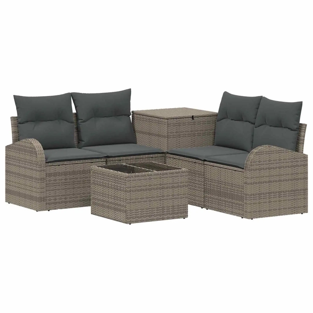 Set di divani 6 pz Grigio e Grigio Scuro 3447188