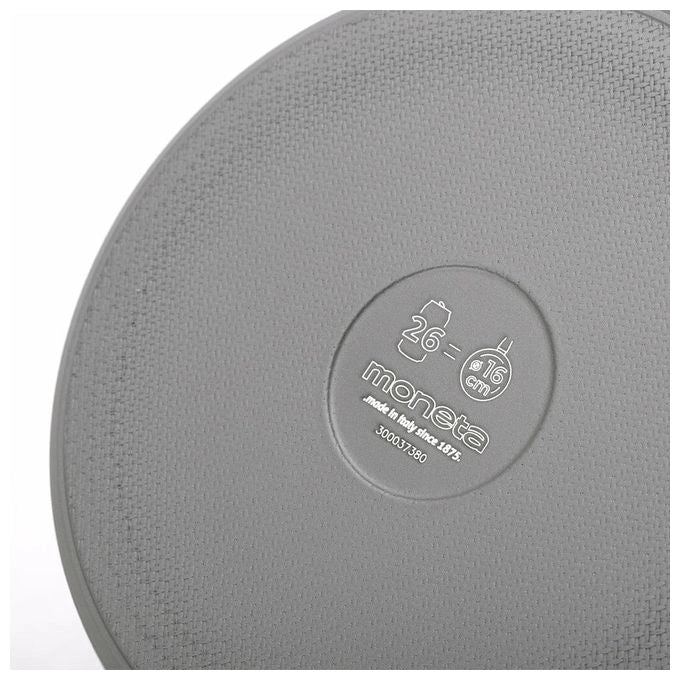 Moneta 0000990516 Melodia Finegres Casseruola 1 Manico 16 cm Capacita' 1.3 L Adatta a Tutti i Piani di Cottura inclusa Induzione Rivestimento Naturale Antiaderente Senza PFAS PFOA NICHEL e Metalli Pesanti colore Grigio