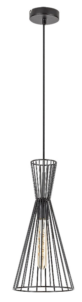 Lampada a sospensione industriale E27 60W nero Rabalux