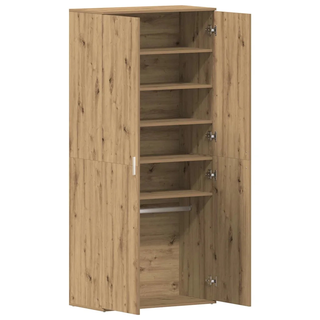 Mobile per scarpe con porta-Scarpiera Rovere artigianale 80 x 39 x 178 cm