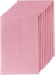 Tessuto glitter 10 pezzi 20 x 30 cm - rosa