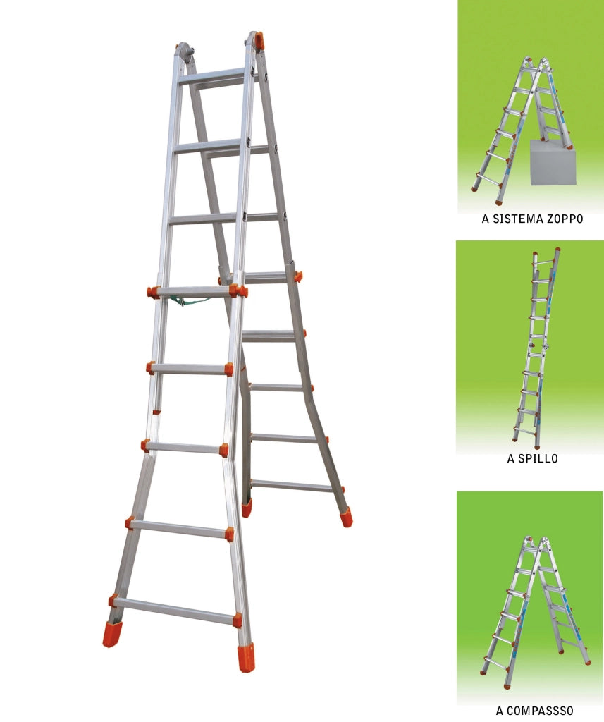 SCALA ALL. MULTIUSO 5+5 GRADINI 5,20 M- 1,0 pz