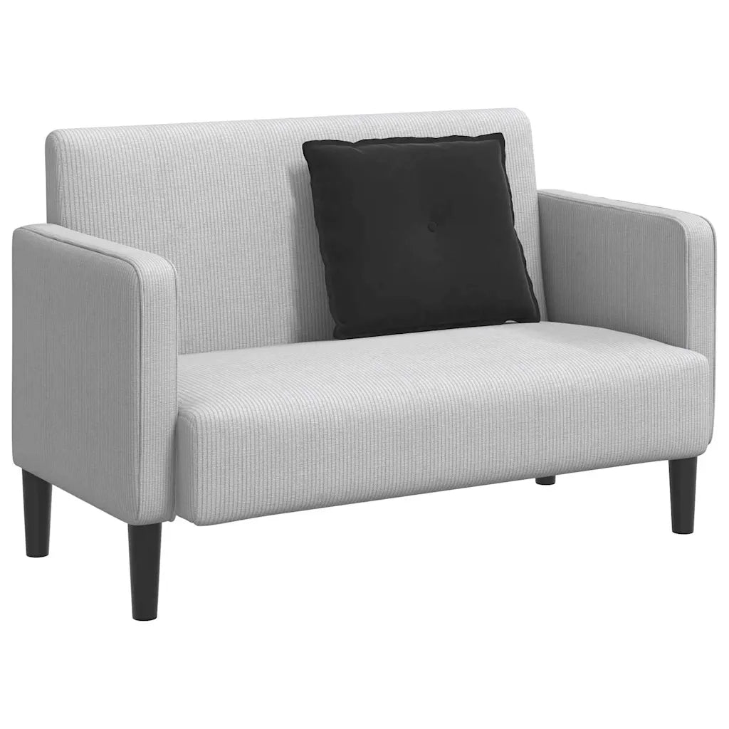 Cuscino per Schiena | Cuscino dorsale Nero 60 x 50 cm Tessuto in Cords