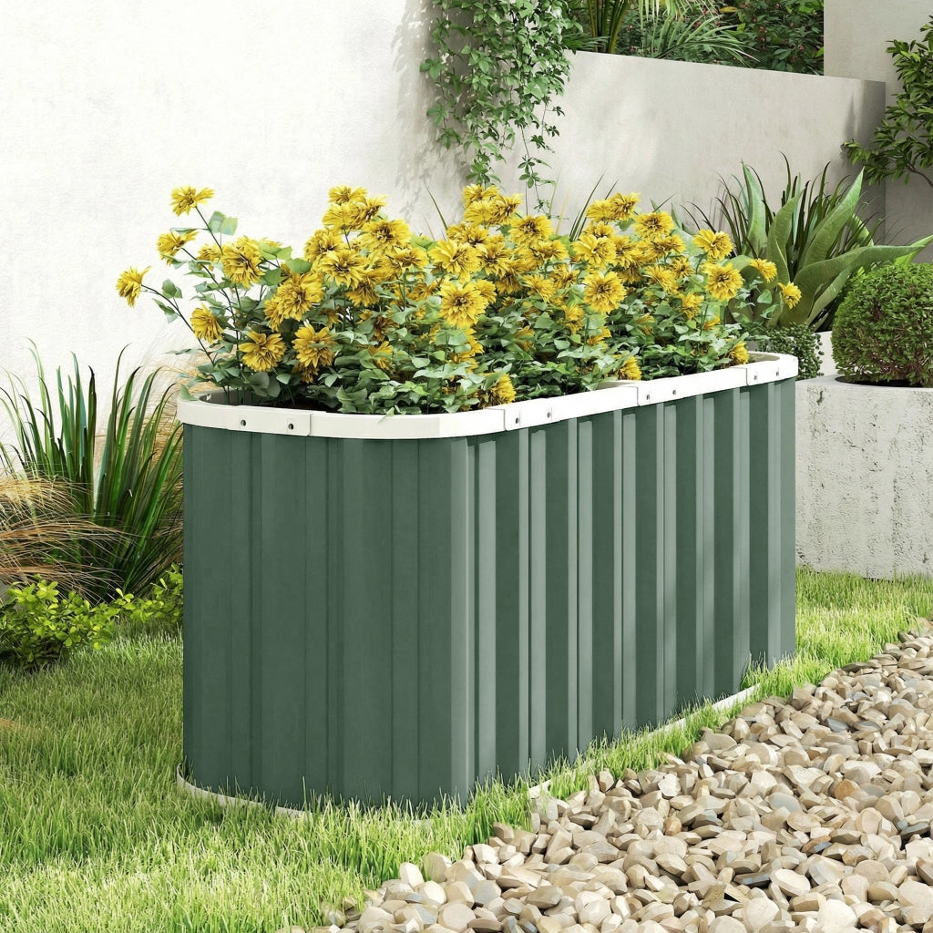 Hochbeet in Metall ¨C zephmum ¨C 136x53x61 cm