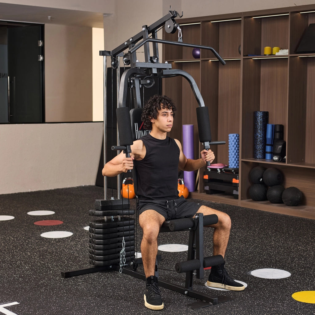 Attrezzo Fitness Multifunzione con 9 Pesi 5 kg ¨C Minimal ¨C 200x135x103 cm