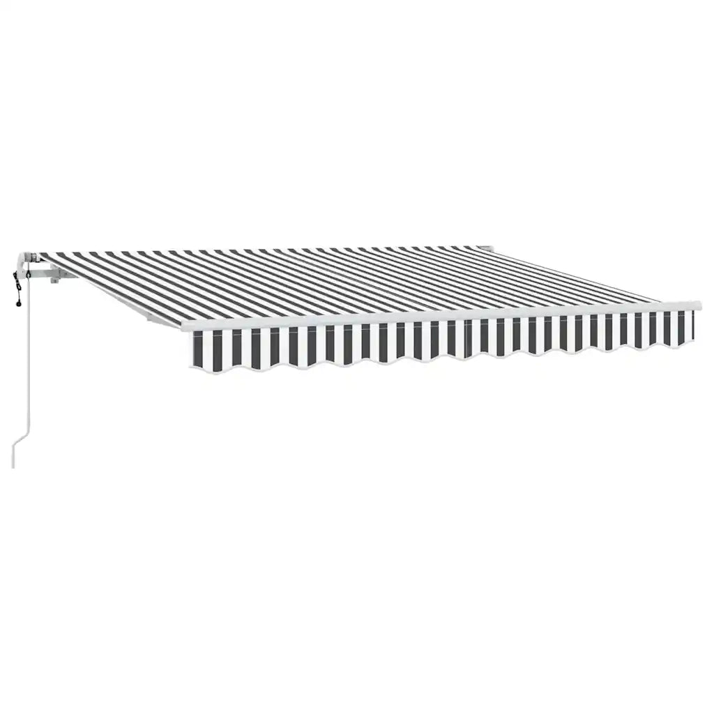 Tenda Retrattile Antracite 350 x 200 cm Tessuto 3329683