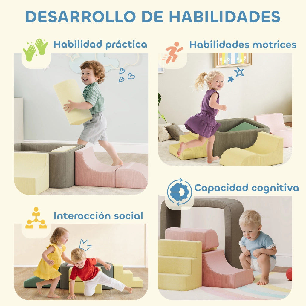 Blocchi di Schiuma per Bambini ¨C Minimal ¨C Multicolore