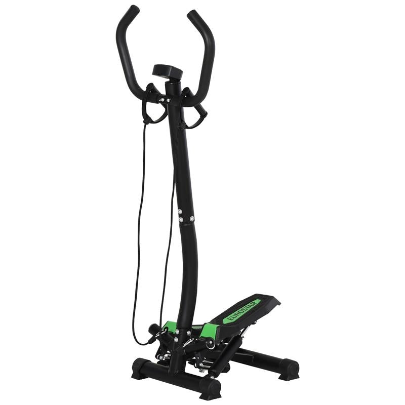 STEPPER PROFESSIONALE FITNESS CON MANUBRIO E CORDE, 40X48X118CM