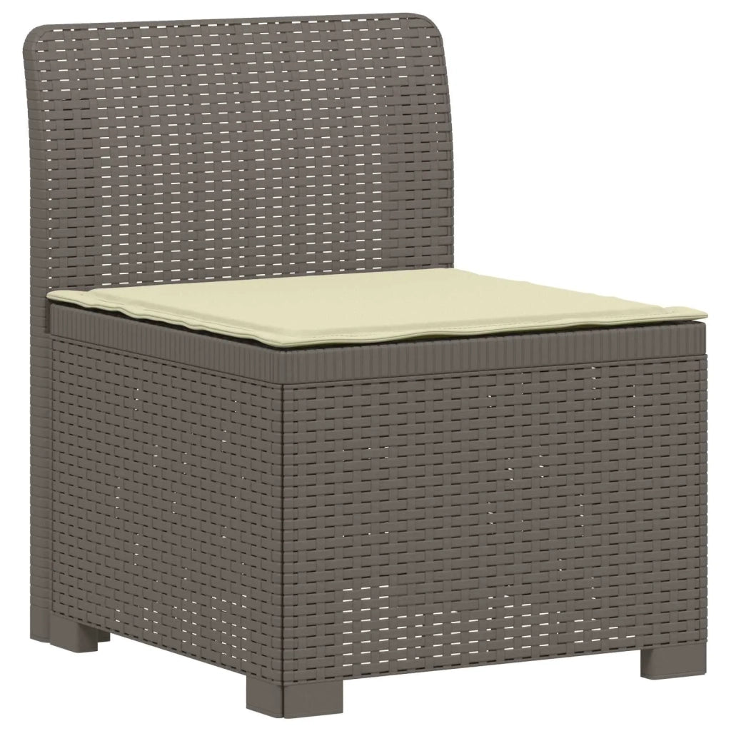 Divano da Giardino 5 Posti con Cuscini Stile Rattan PP 3443902