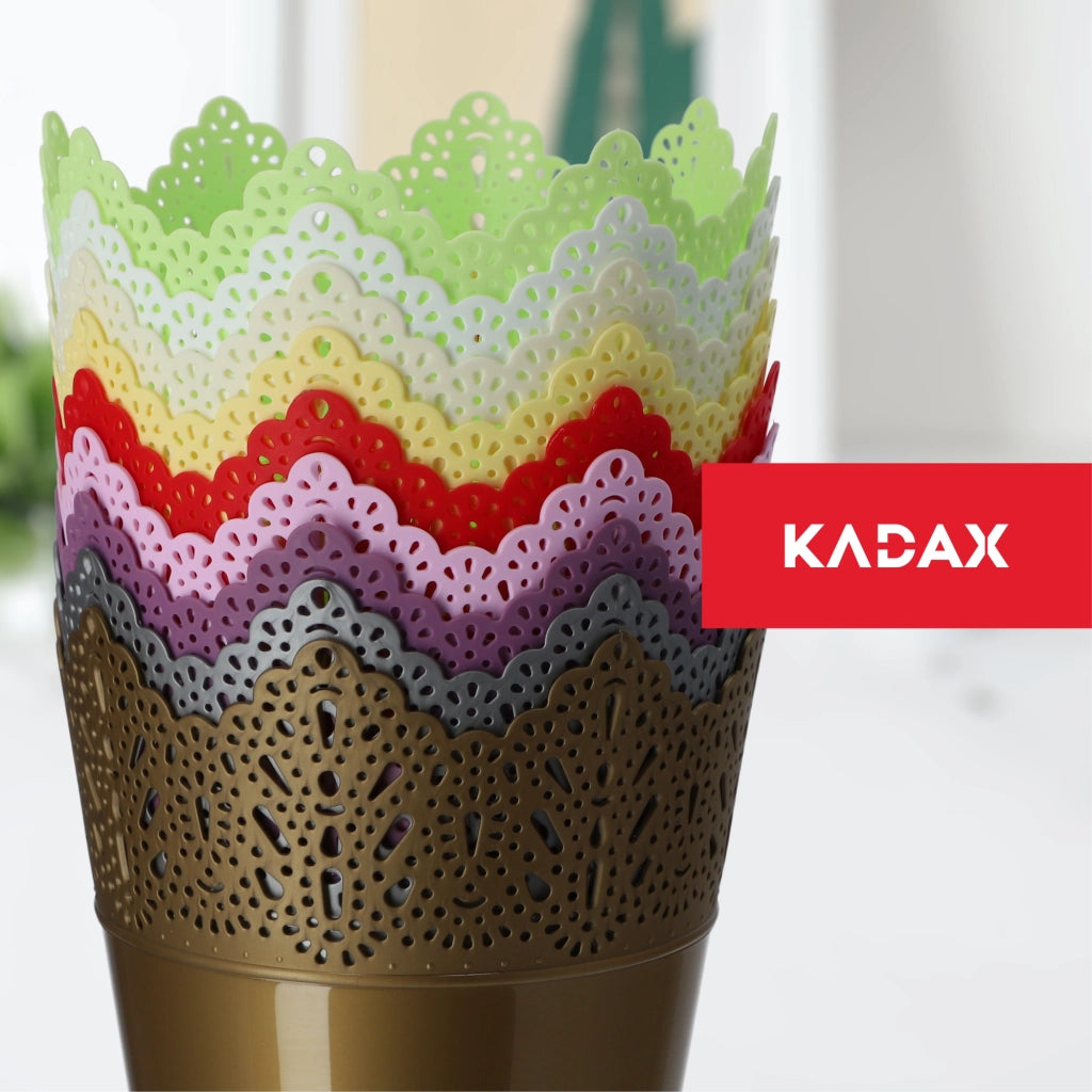 Vaso da fiori KADAX, vaso da fiori, coperchio alto, supporto per fiori, ciotola lucida, 14,5 cm, rosa