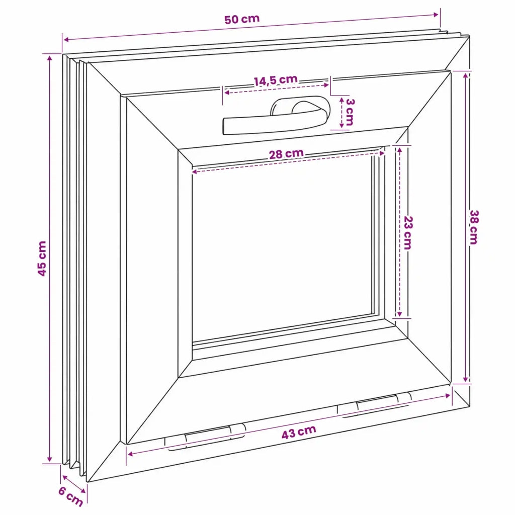 Finestra a Ribalta per Seminterrato RISOR 50 x 45 cm 42047767