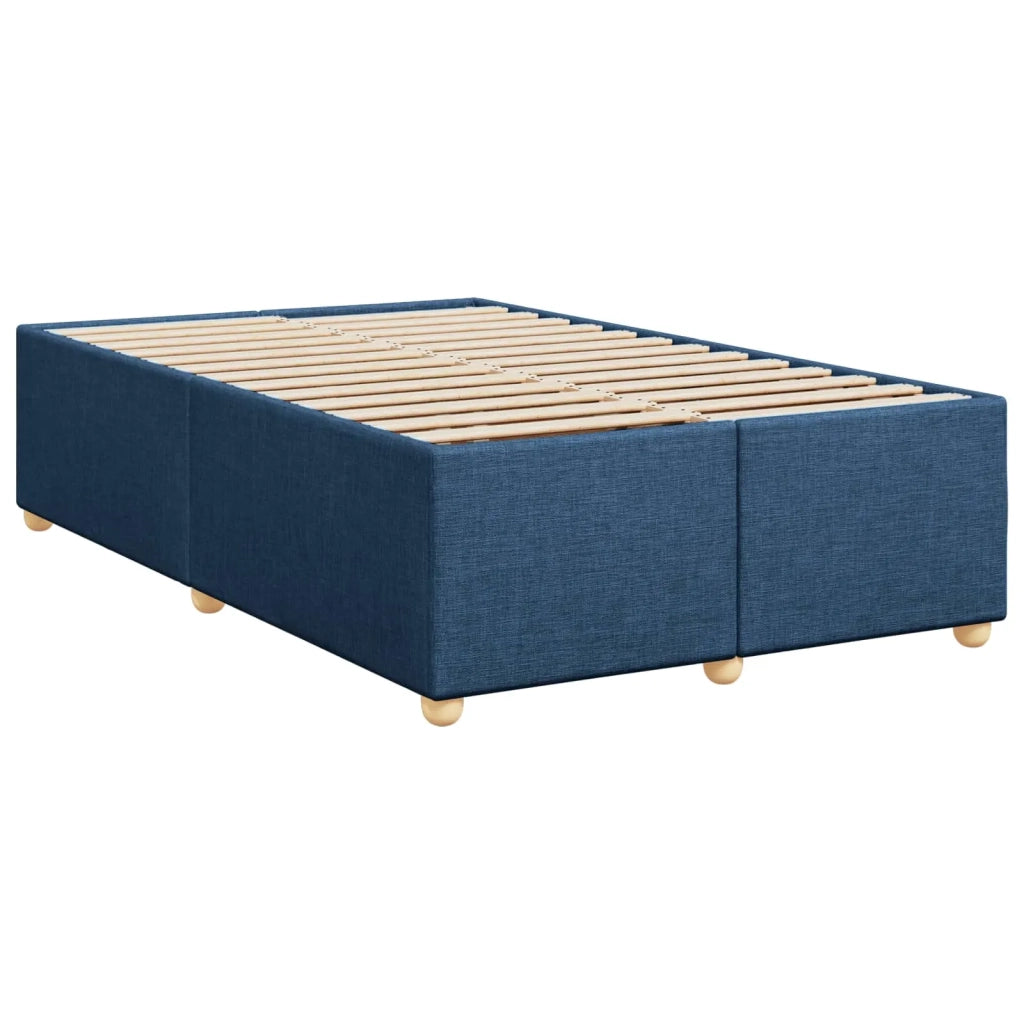 Letto box spring con materasso Blu 120 x 190 cm Tessuto 3455307