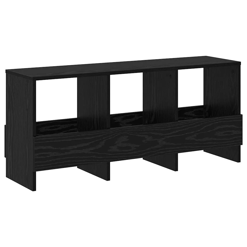 Scaffale per riviste Rovere Nero 102 x 30 x 45 cm 890961