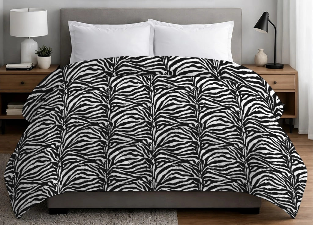 Trapuntino Piumino Estivo Primaverile 100gr/mq Leggero Disegno Zebrato - Matrimoniale - Zebrato