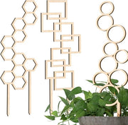 Supporto per piante da appartamento - scala per piante - 3 pezzi - naturale - 39/39/40,5 cm