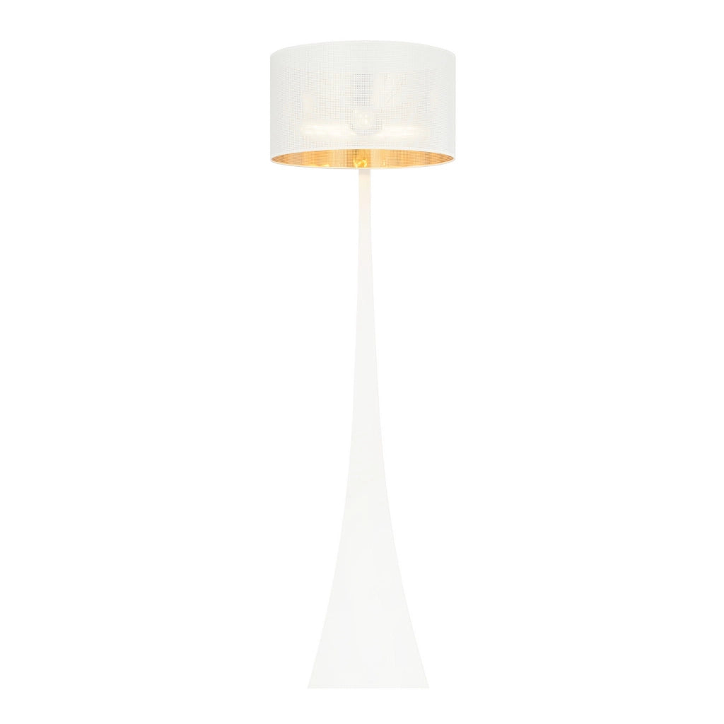 Lampada da terra Emibig Estrella bianco/oro E27 157cm