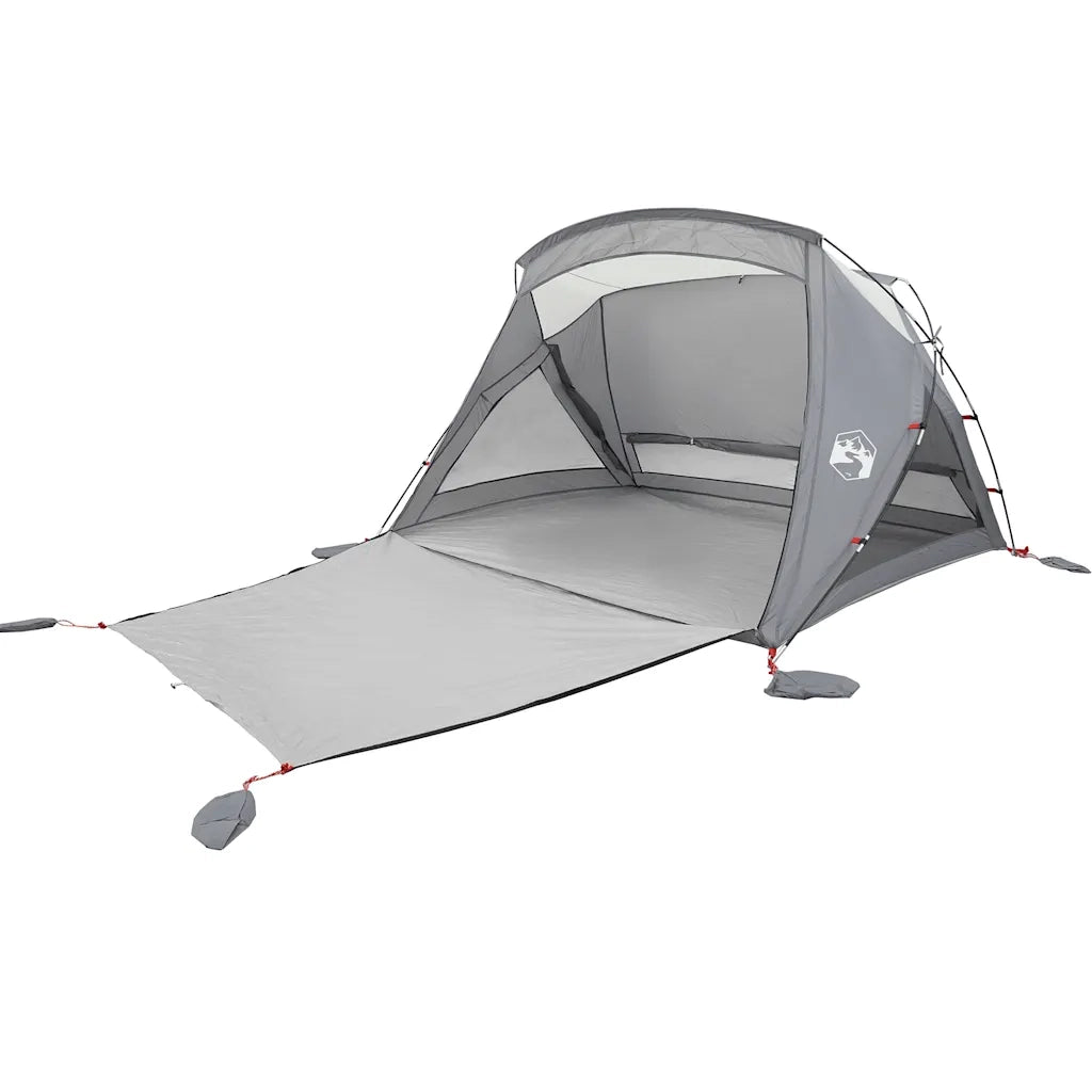 Tenda da Spiaggia 2 Persone Grigia Impermeabile 4009580