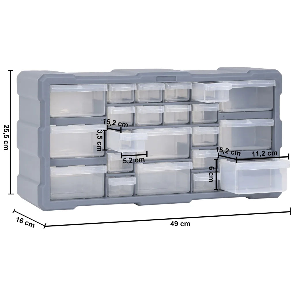 Mobile Contenitore con 22 Cassetti 49x16x25,5 cm CFW3562003