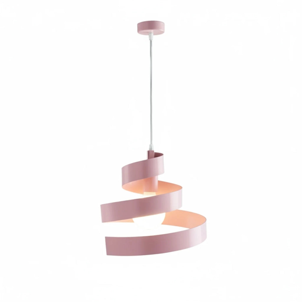 Sospensione Helix 1 Luce Rosa e Bianco LuceArt Classic
