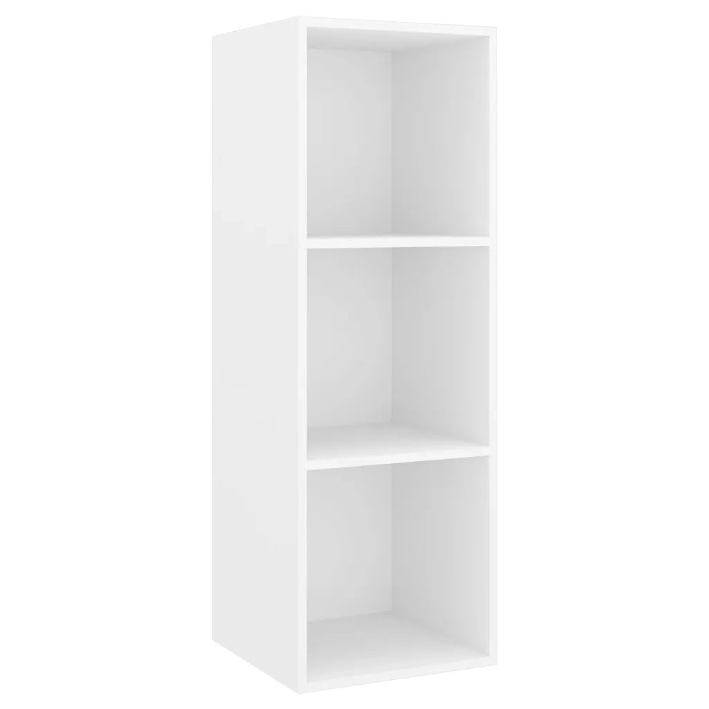 Set Mobili Porta TV 3 pz Bianco in Legno Multistrato 3079754